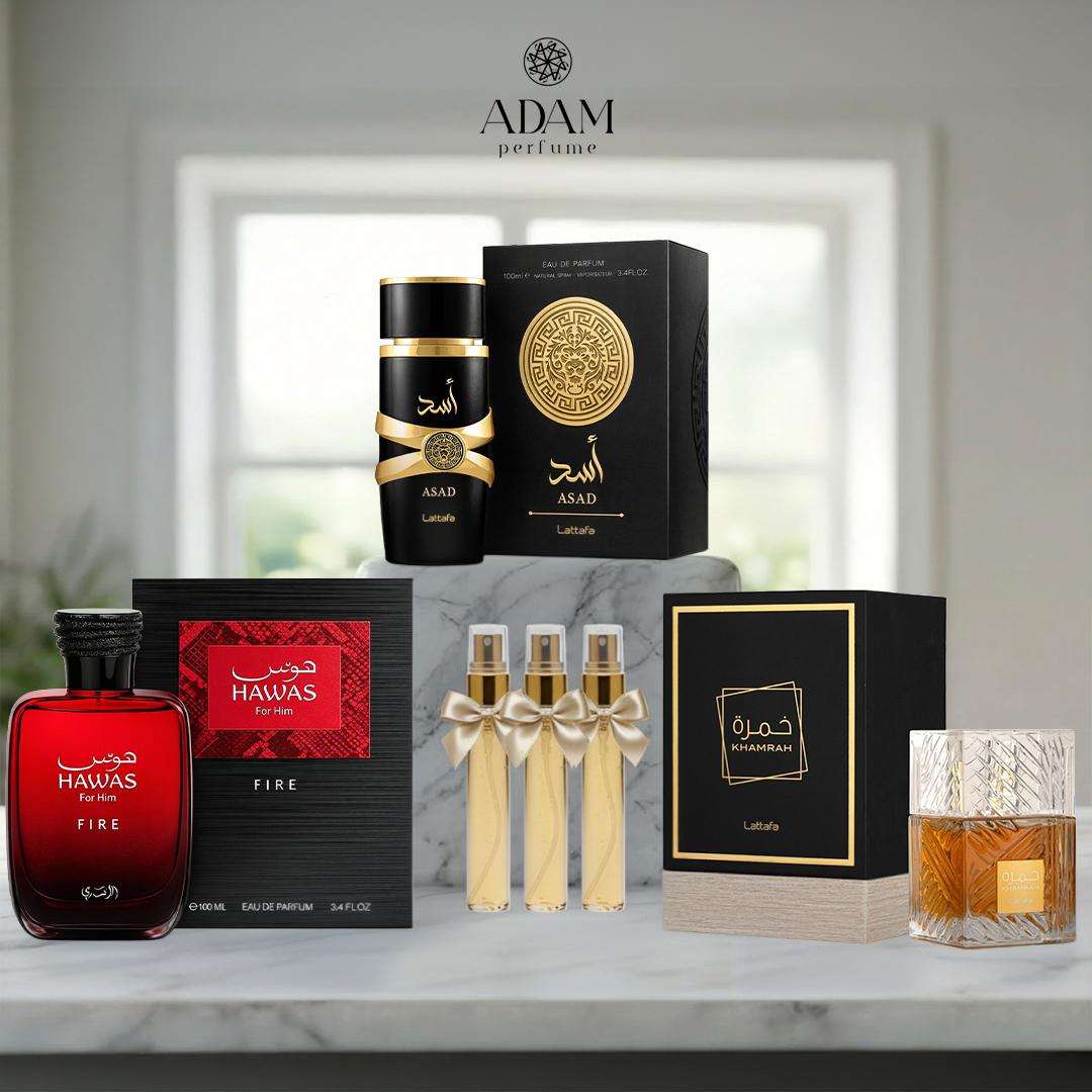 Asad 100 ml + Khamrah 100 ml + Hoss Fire 100 ml