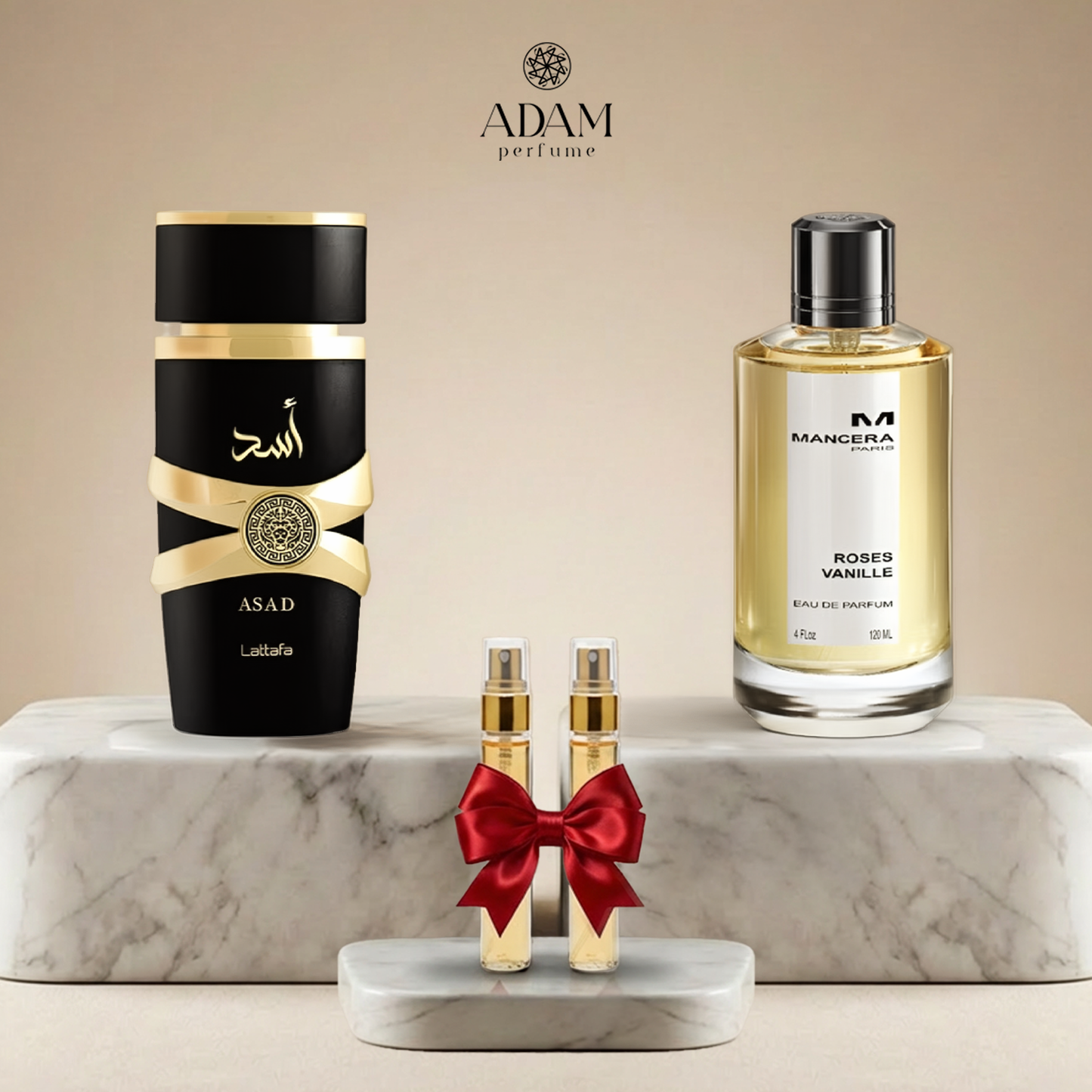 Asad Black 100 ml + Mancera Roses Vanille 100 ml
