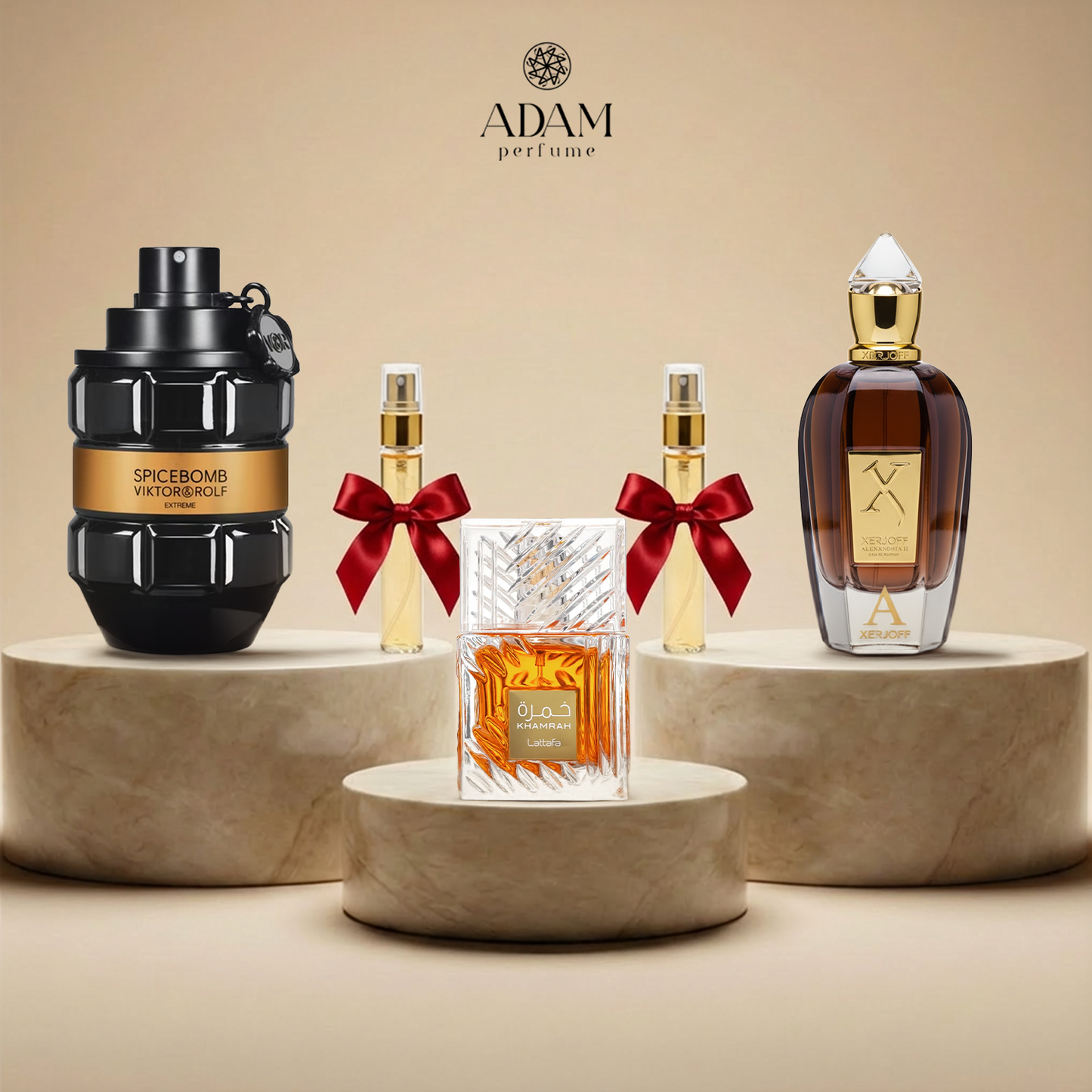 Alexander Brown 100 ml + Spicebomb 100 ml + Khamrah 30 ml