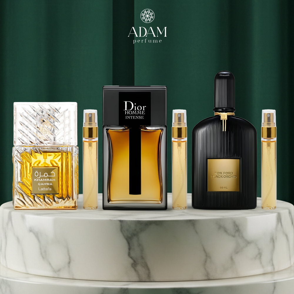 Tom Ford Black Orchid 100ml + Dior Intense 100ml + Khamrah 100ml
