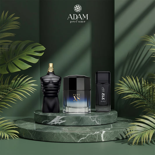 212 Black 100ml + Jean Paul Black 100ml + Pure XS 100ml