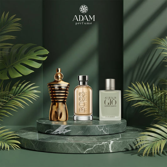 Jean Paul Gold 100ml + Boss 100ml + Acqua di Gio White 100ml