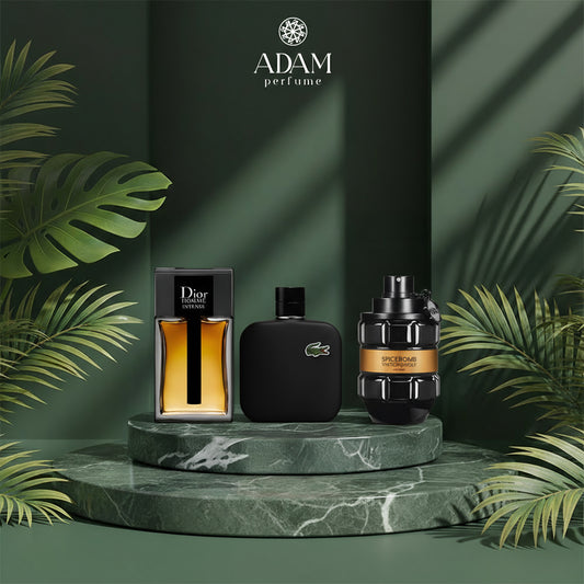 Dior Intense 100ml + Lacoste Black 100ml + Spice Bomb 100ml