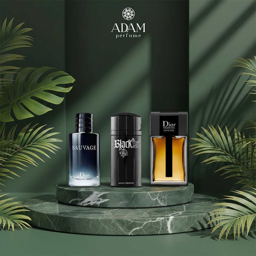 Dior Intense 100ml + Black XS 100ml + Sauvage 100ml