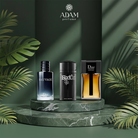 Dior Intense 100ml + Black XS 100ml + Sauvage 100ml