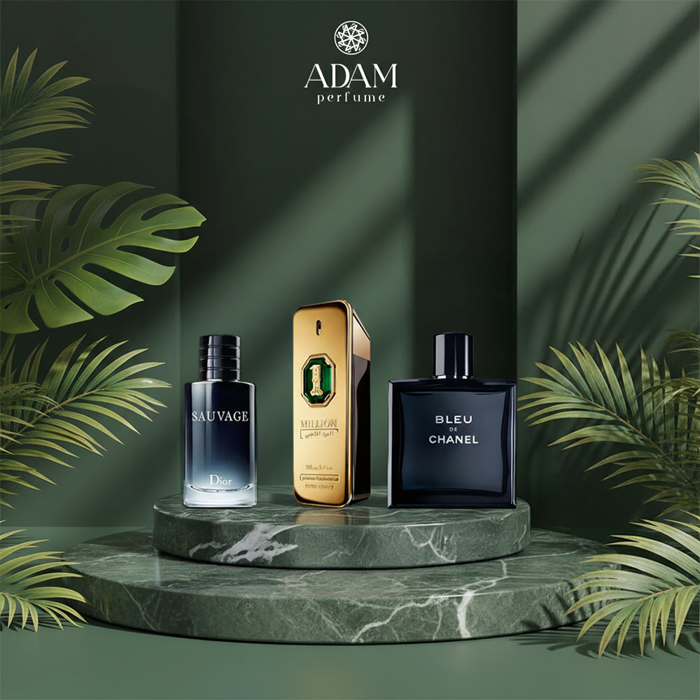 Bleu de Chanel 100ml + Sauvage 100ml + One Million Oud 100ml