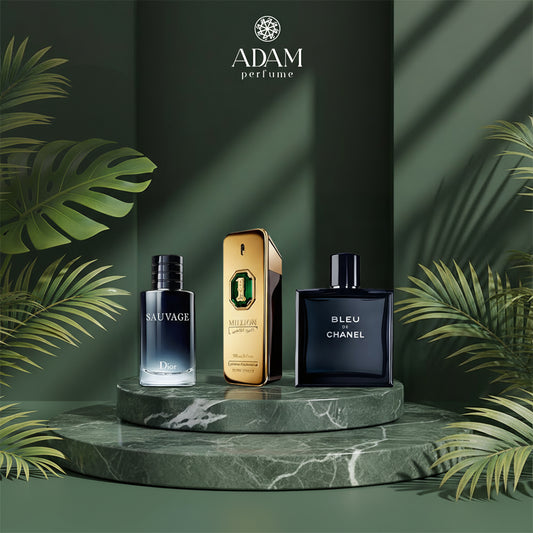 Bleu de Chanel 100ml + Sauvage 100ml + One Million Oud 100ml