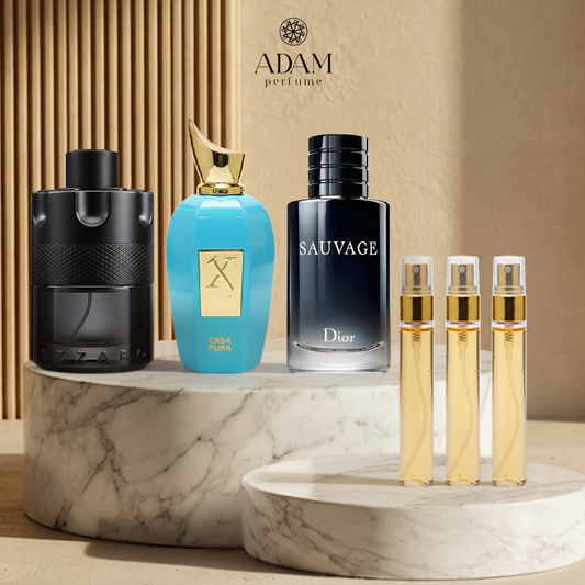 Xerjoff Erba Pura 100ml + Azzaro Wanted 100ml + Dior Sauvage 100ml