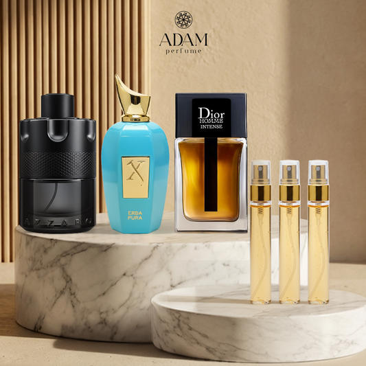 Xerjoff Erba Pura 100ml + Azzaro Wanted 100ml + Dior Homme Intense 100ml