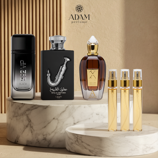 Xerjoff Alexandria 100ml +Ishq Al Shuyukh 100ml + 212 VIP black 100ml