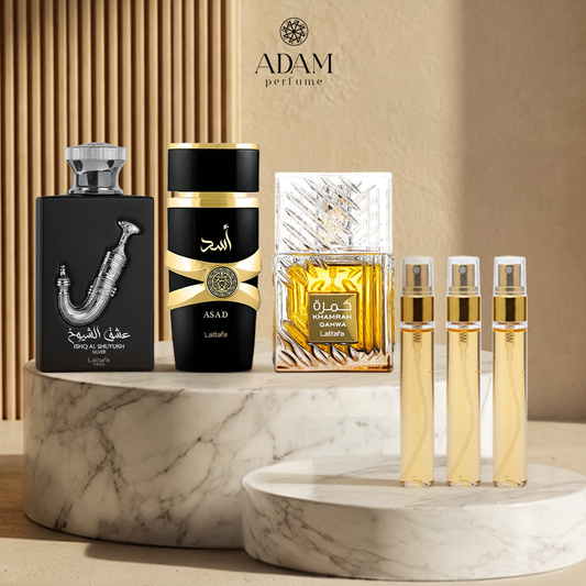 Ishq Al Shuyukh 100ml + Asad 100ml + khamra 100 ML