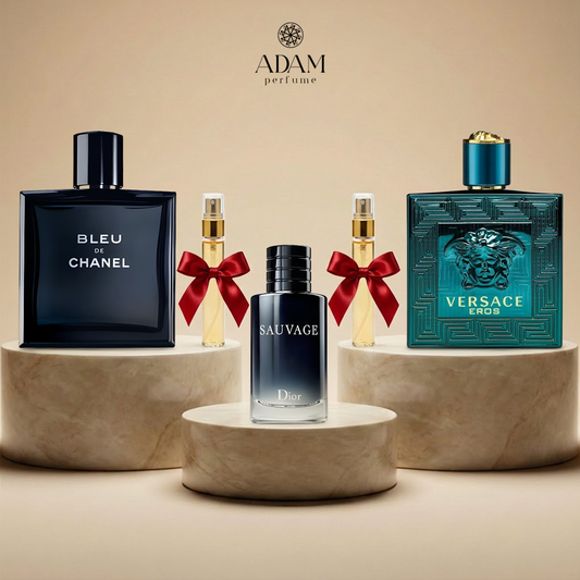 Versace Blue 100 ml + Bleu de Chanel 100 ml + Sauvage 30 ml