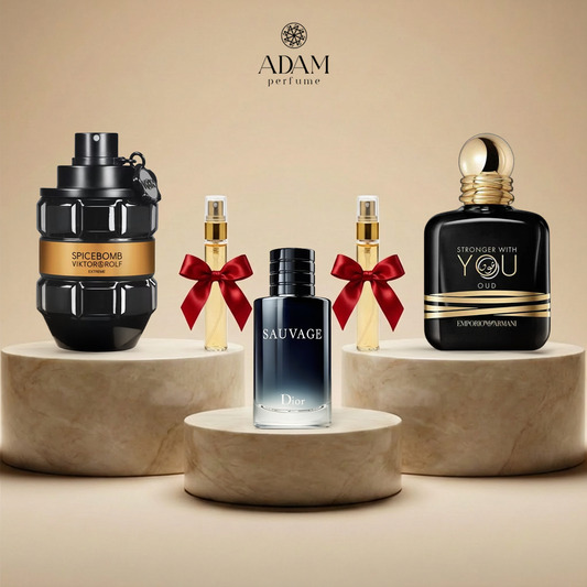 Spicebomb 100 ml + Strong Oud 100 ml + Sauvage 30 ml