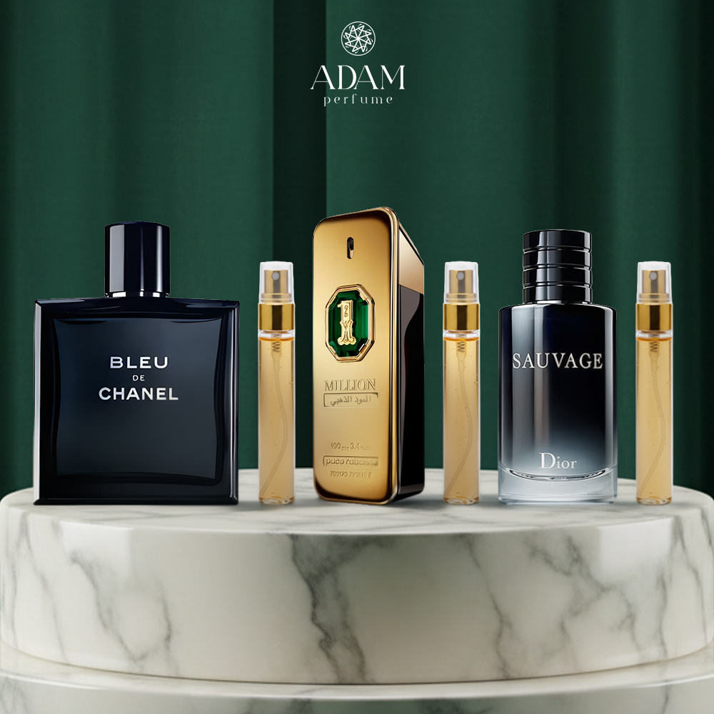 Bleu de Chanel 100ml + Sauvage 100ml + One Million Oud 100ml